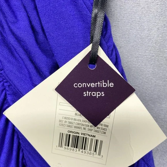 Ava & Viv Womens Purple Smocked Wide Leg Jumpsuit Plus Size 2X - Picture 10 of 16